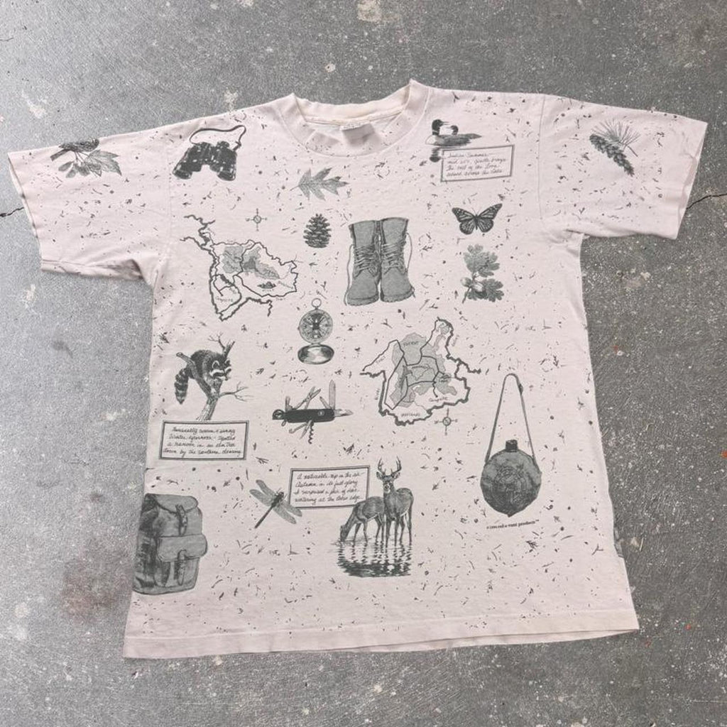 1990s Relevant Products Outdoor Nature All Over Print Tee | Large