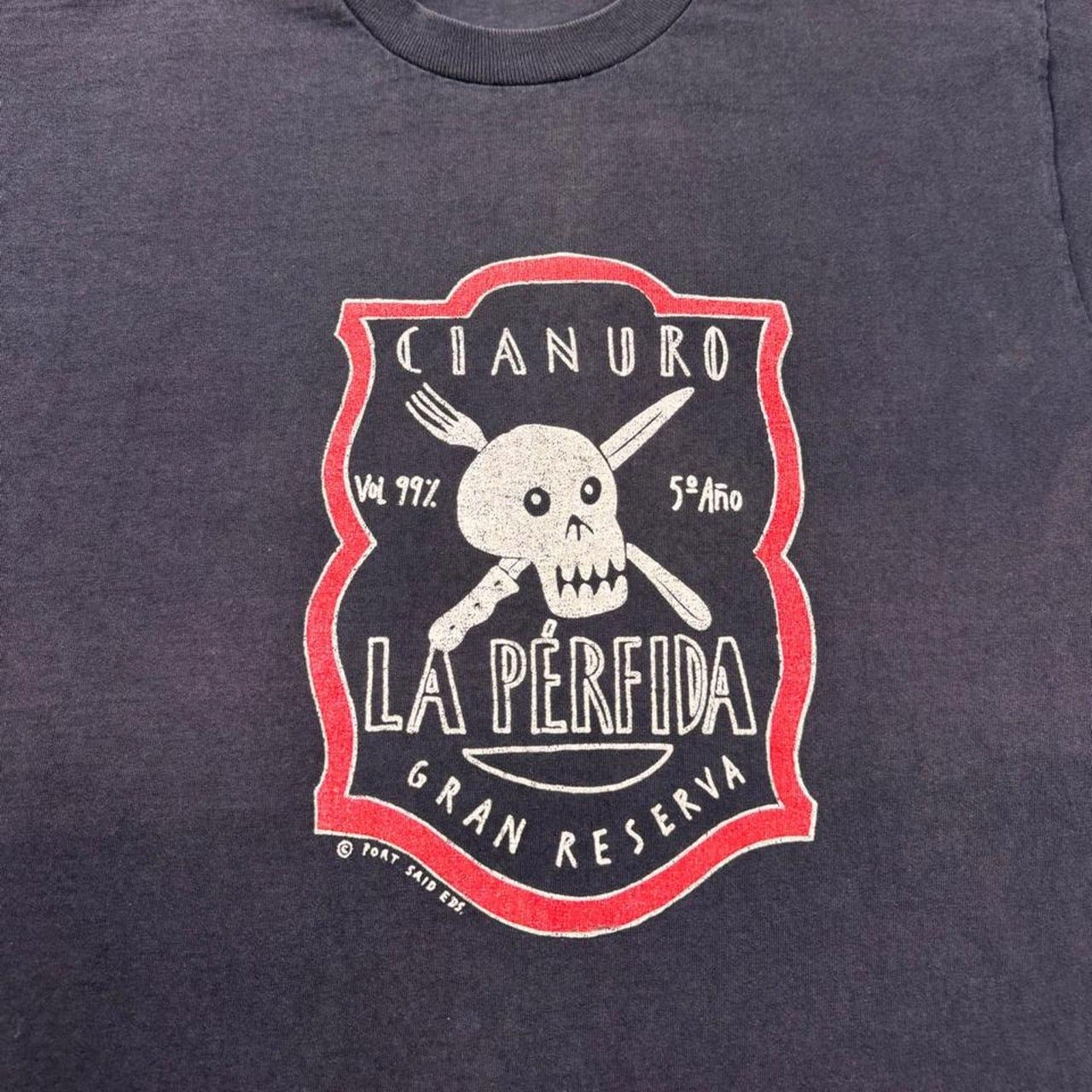 1990s Best Cianuro La Pérfida Skull Tee | Large