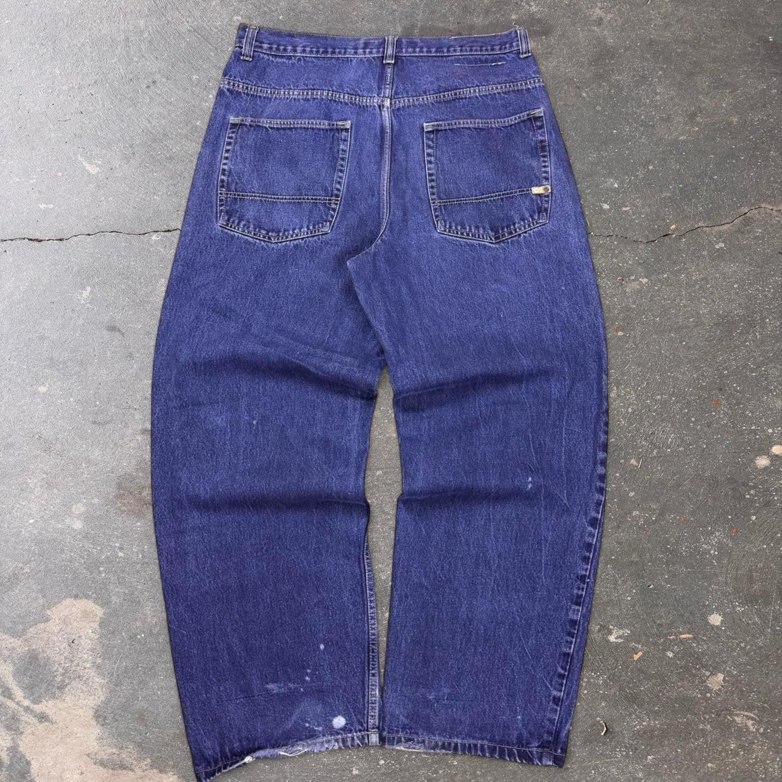 2000s Southpole yellow tab baggy jeans | 36x31