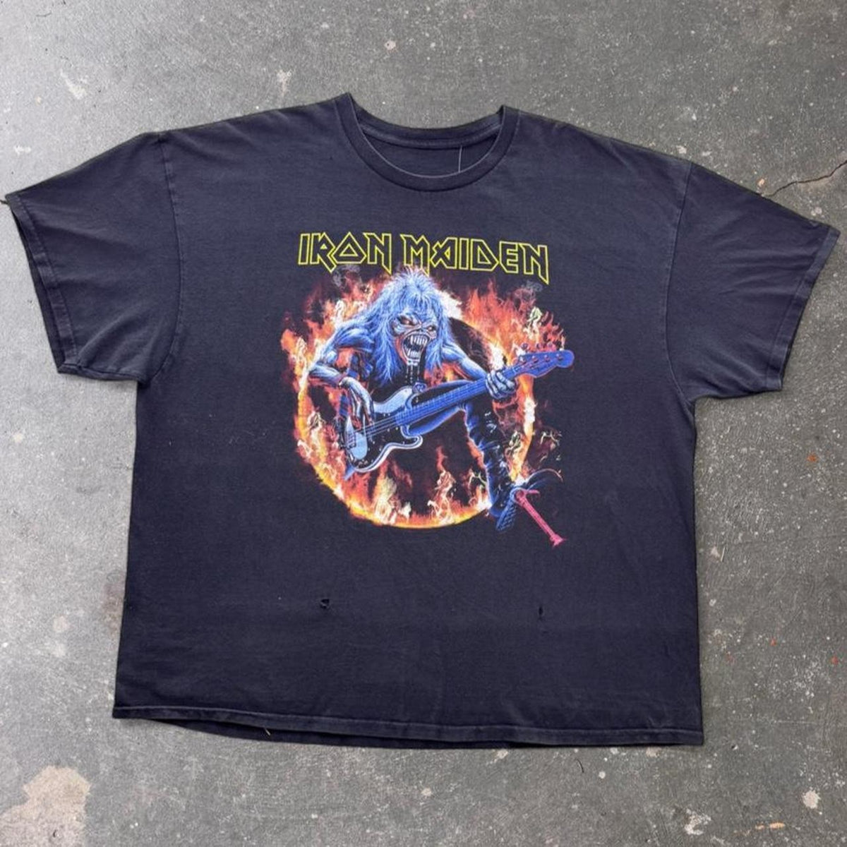 2010s Iron Maiden Eddie on Bass Graphic Tee | XXL