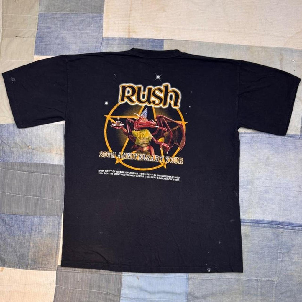 2004 Rush 30th Anniversary Tour Double Sided Band Tee | Extra Large