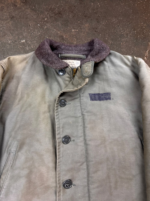 1960s USN N-1 Alpaca Fur Deck Jacket | Large
