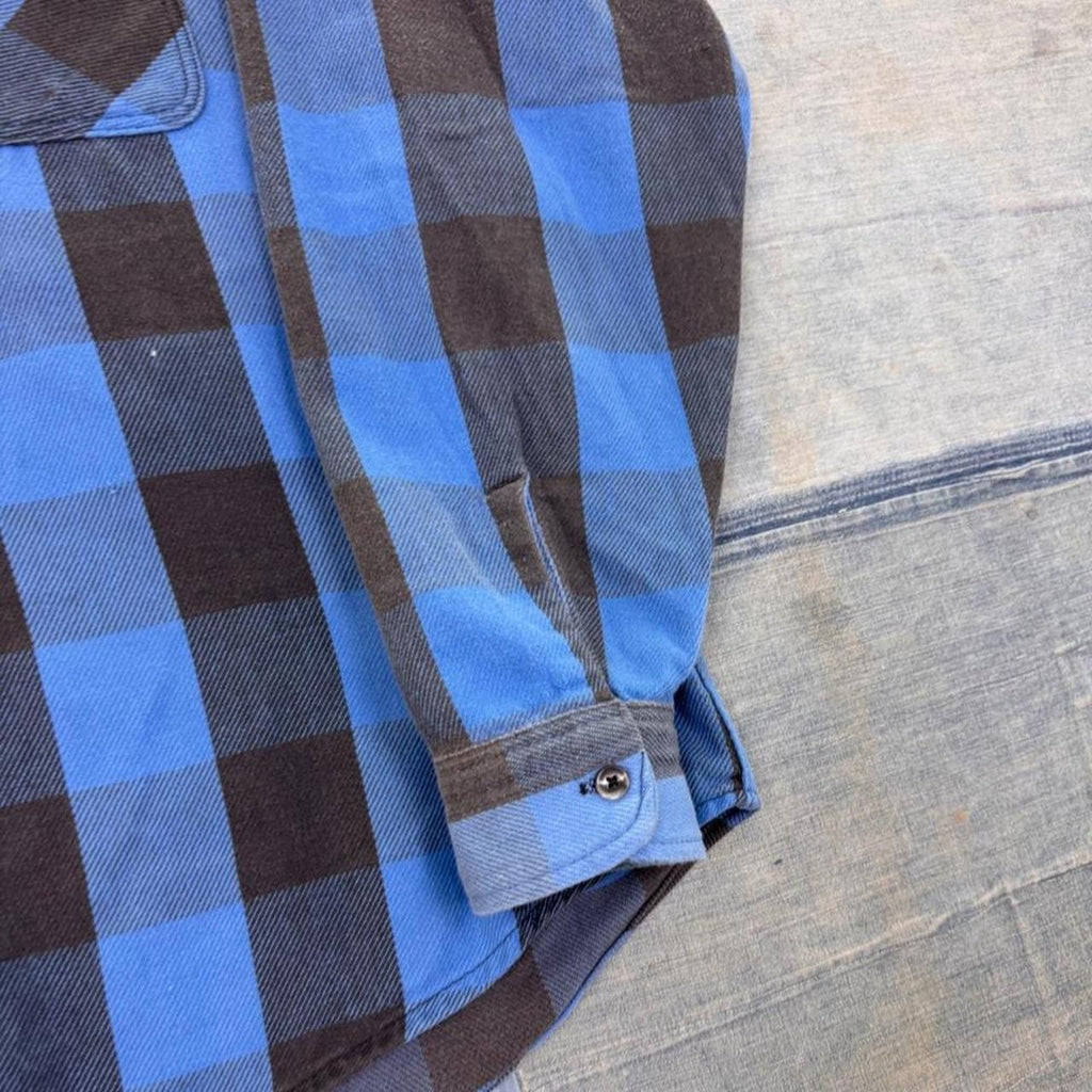 1990s Appalachian Trail Buffalo Plaid Flannel Shirt | XL