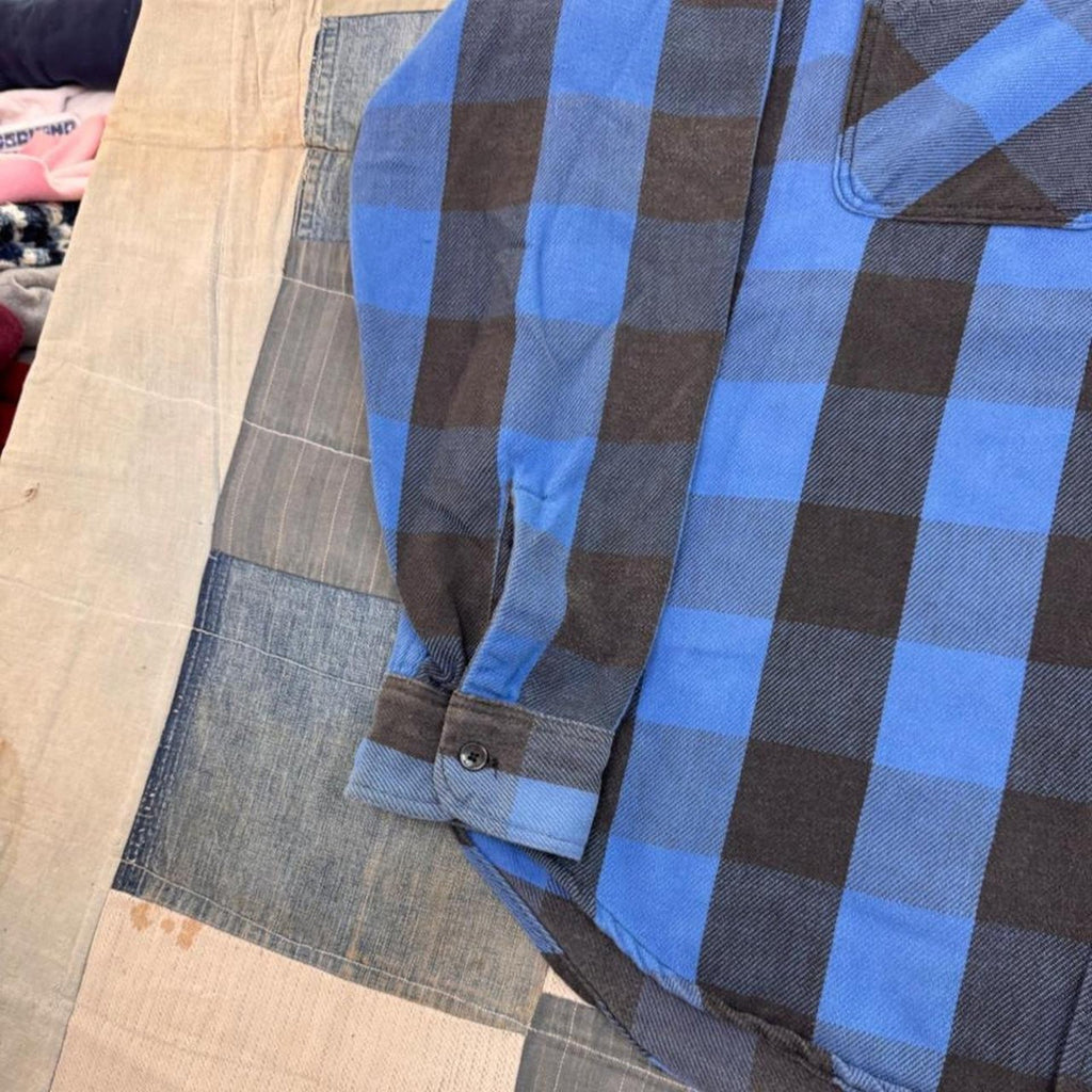 1990s Appalachian Trail Buffalo Plaid Flannel Shirt | XL