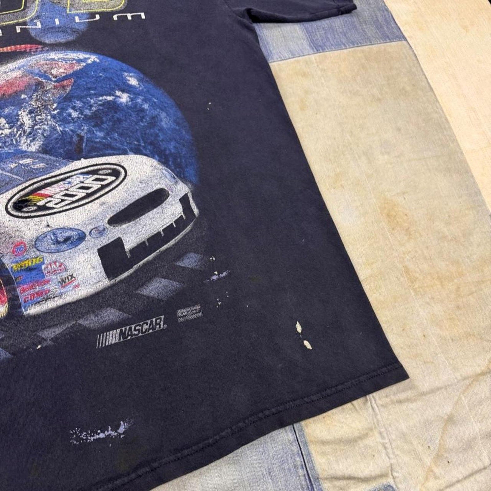 2000 NASCAR Winston Cup Millennium Schedule Racing Tee | Large