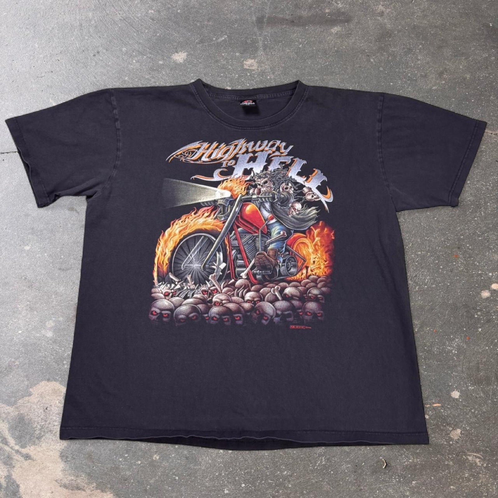1990s Highway to Hell biker tee | XXL