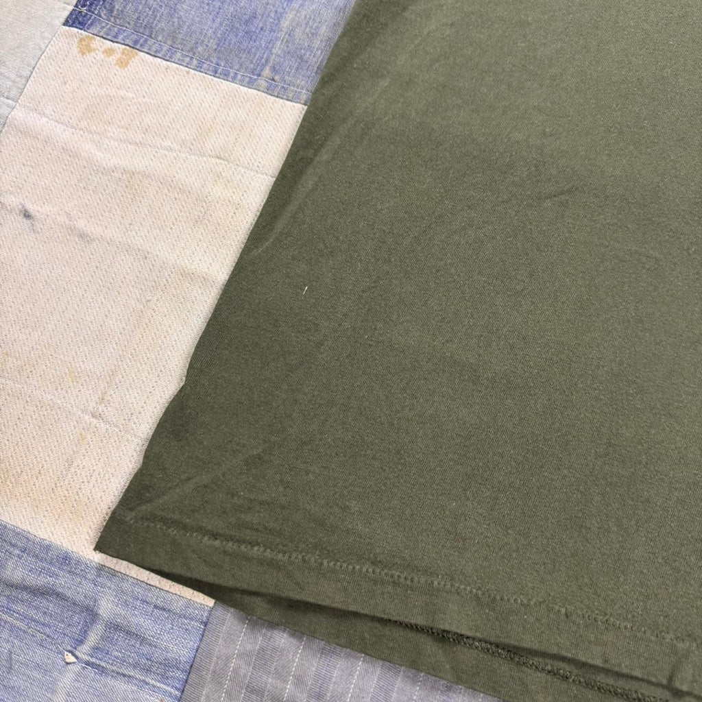 1990s olive green cotton Blank t-shirt | medium