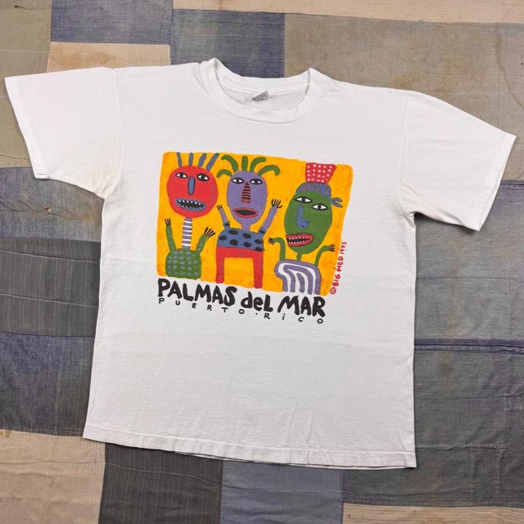 1995 Big Hed Palmas del Mar Puerto Rico Art Tee | XL