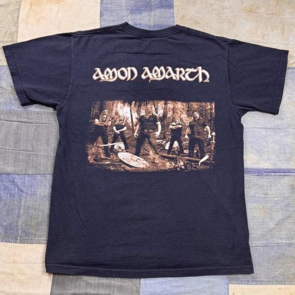 2000s Amon Amarth “Fate of Norns” era band tee | small