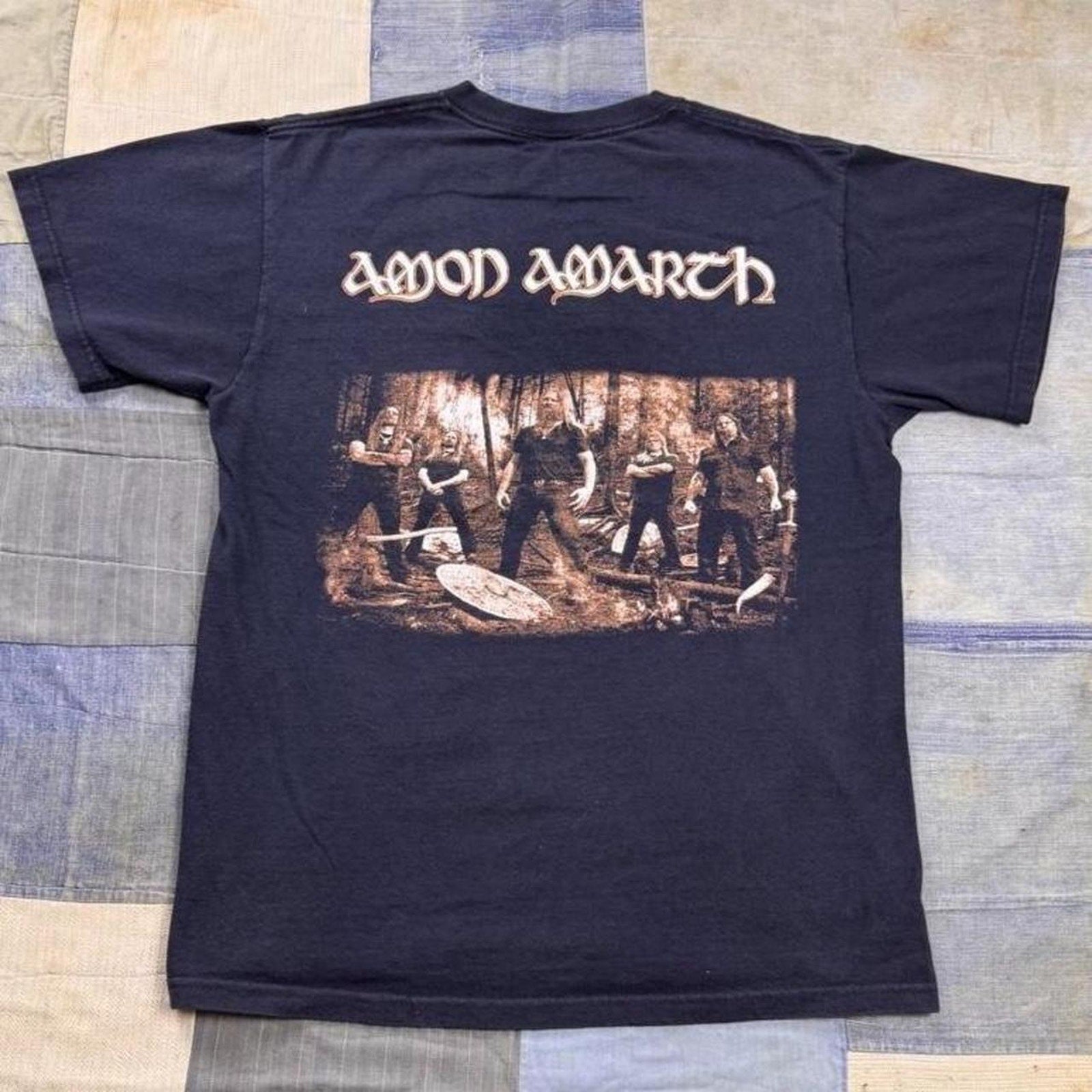 2000s Amon Amarth “Fate of Norns” era band tee | small