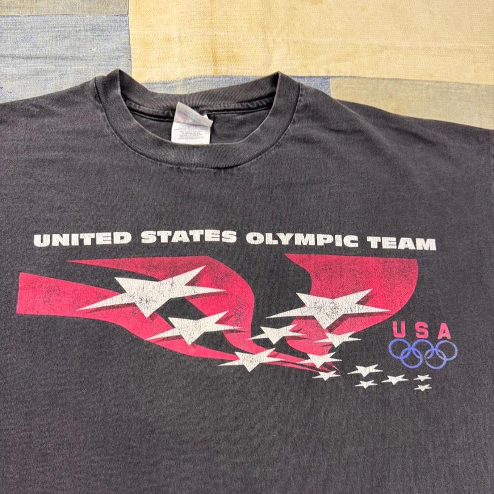 1990s USA Olympic Team Hockey Double Sided Tee | XXL