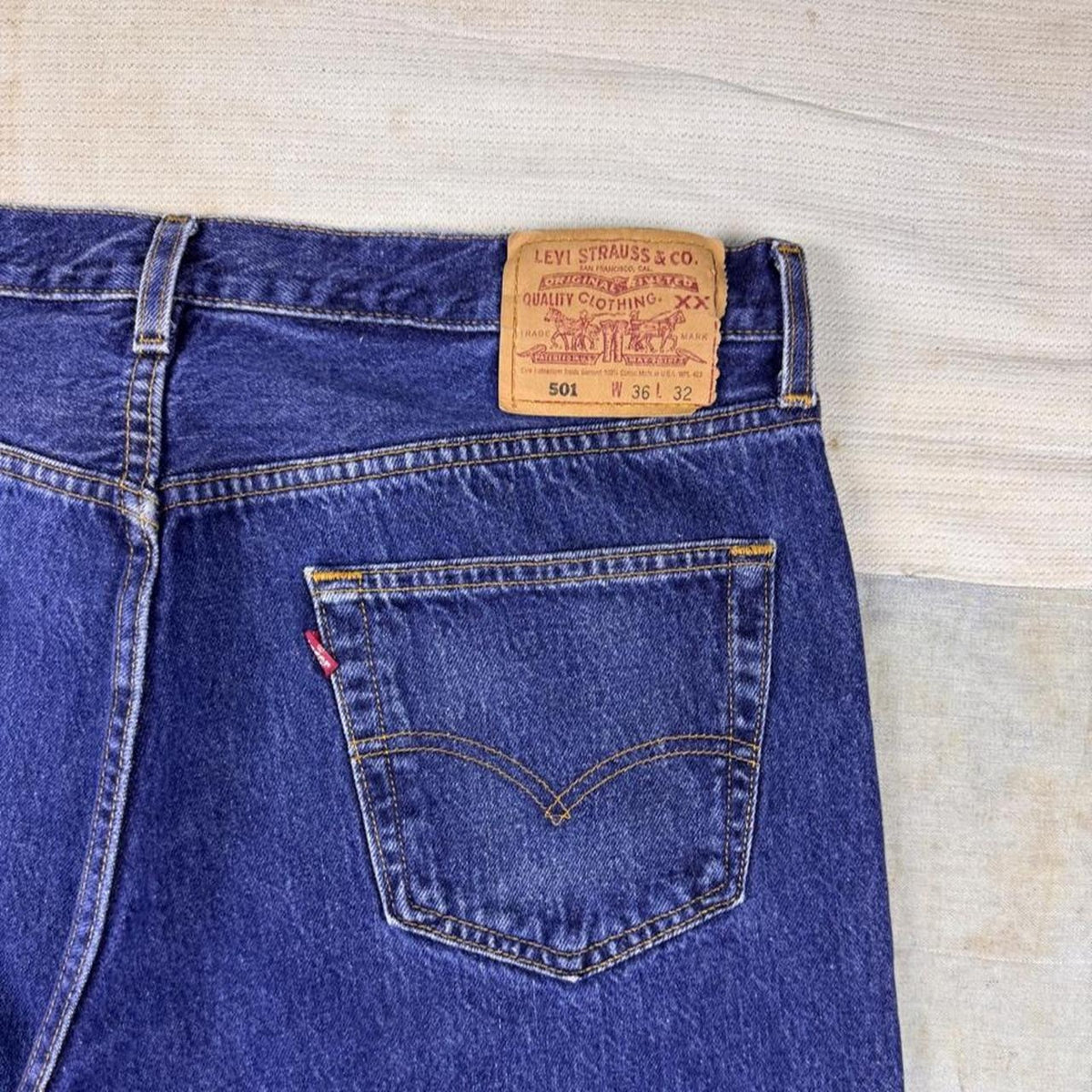 1990s Levi's 501 Made in USA Dark Wash Jeans | 36 x 31