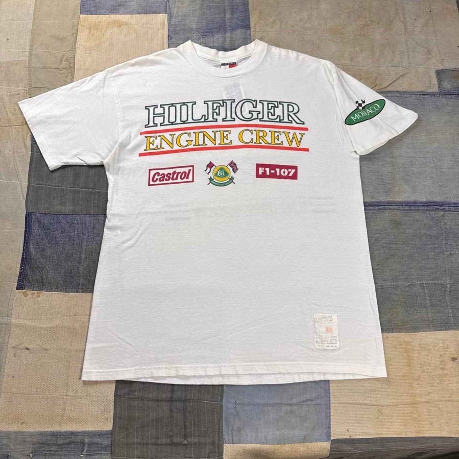 1994 Tommy Hilfiger Engine Crew racing tee | large