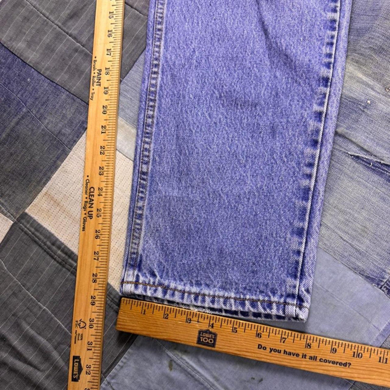 1990s Levi’s 505 Orange Tab Light Wash Jeans | 36x29