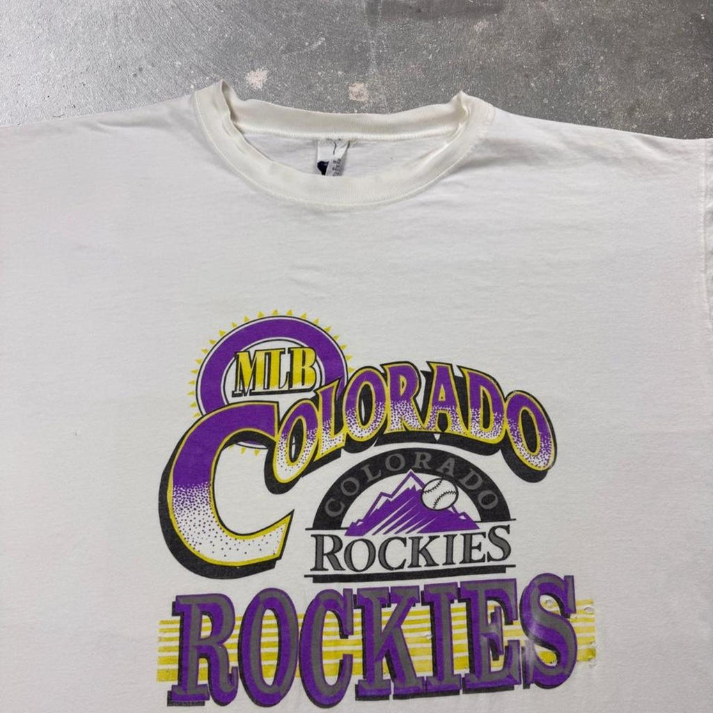 1990s Colorado Rockies MLB Logo Graphic Tee | XXL