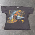 1990s Helloween Pumpkin Witch Double Sided Band Tee | XL