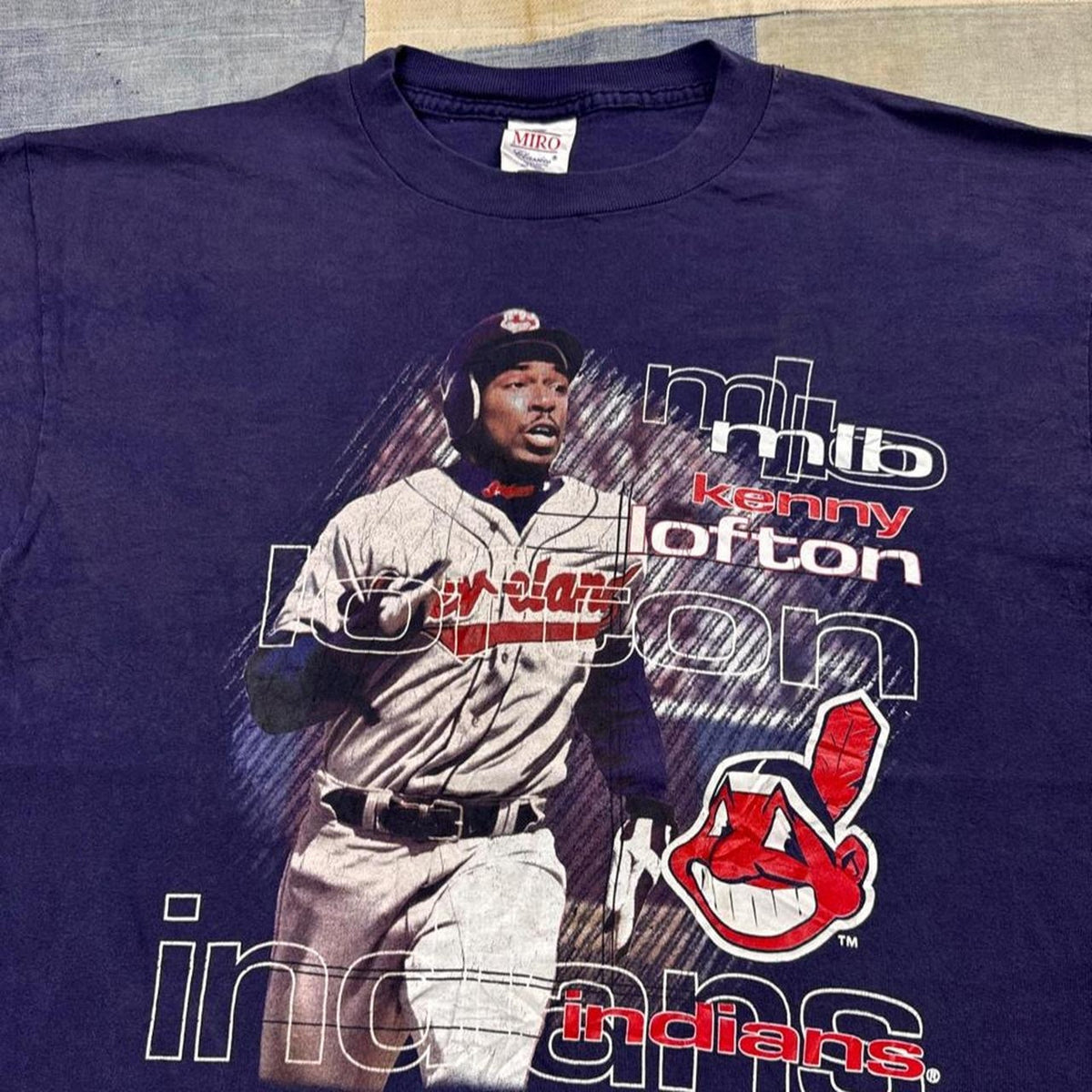 1998 Kenny Lofton Cleveland Indians MLB Graphic Tee | Large