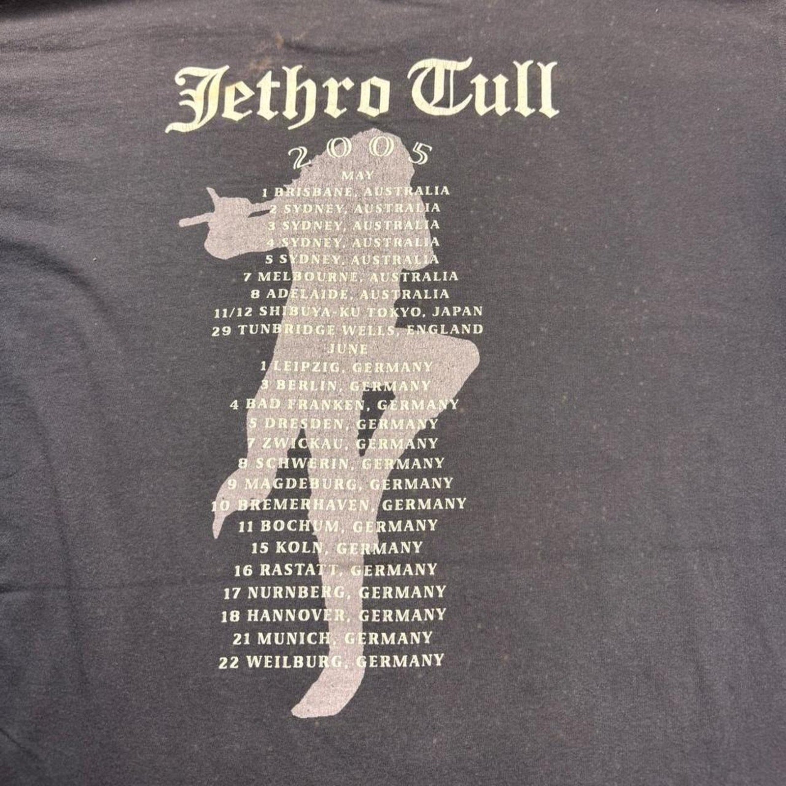 2005 Vintage Jethro Tull world tour tee | Large