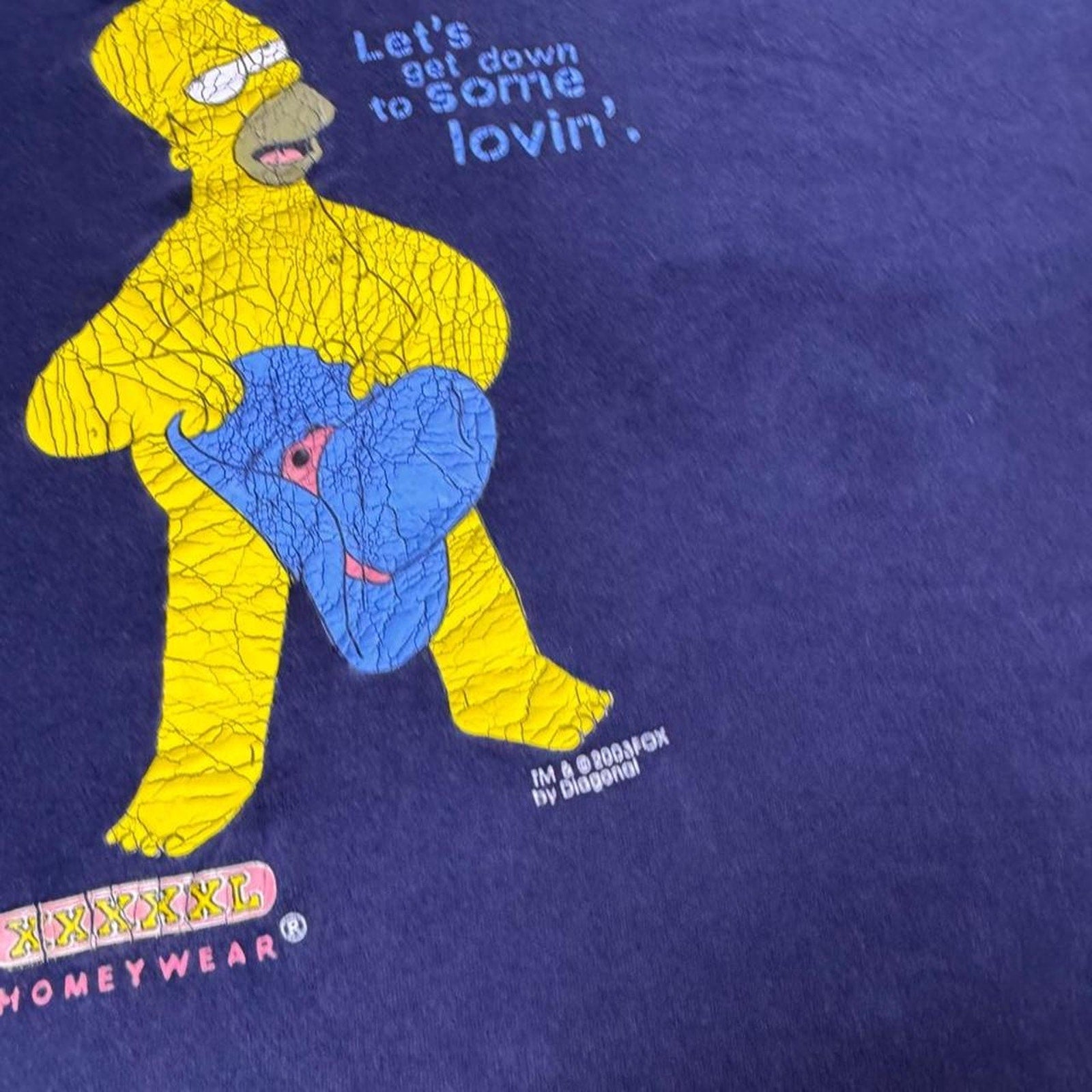 1990s The Simpsons Homer “Let’s Get Down to Some Lovin’” Tee | XL