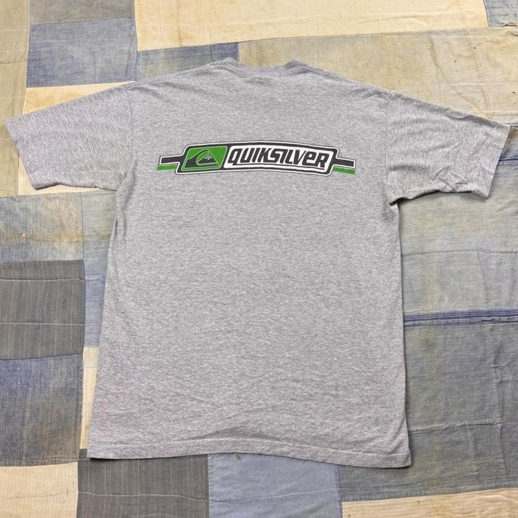 1990s Quiksilver Classic Logo Surf Tee | Large