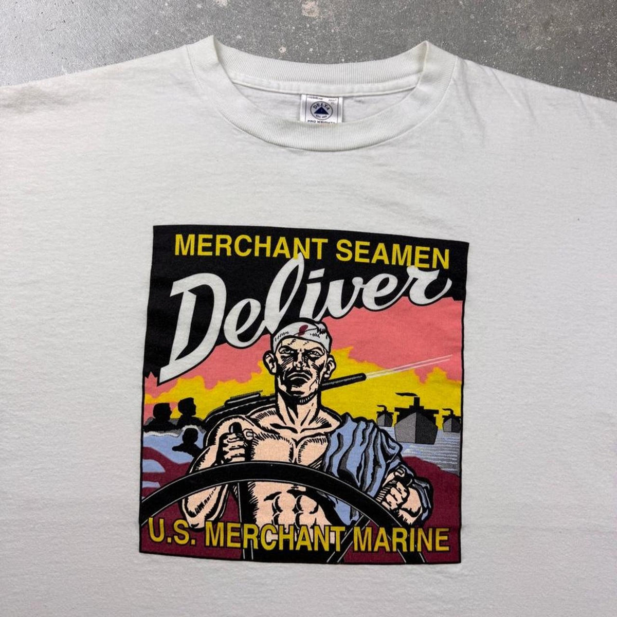 2000s US Merchant Marine Academy Graphic Tee | XL