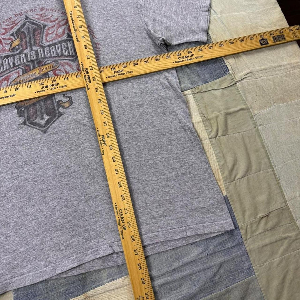 2000s Heaven Is Heaven Christian Cross Graphic Tee | XL