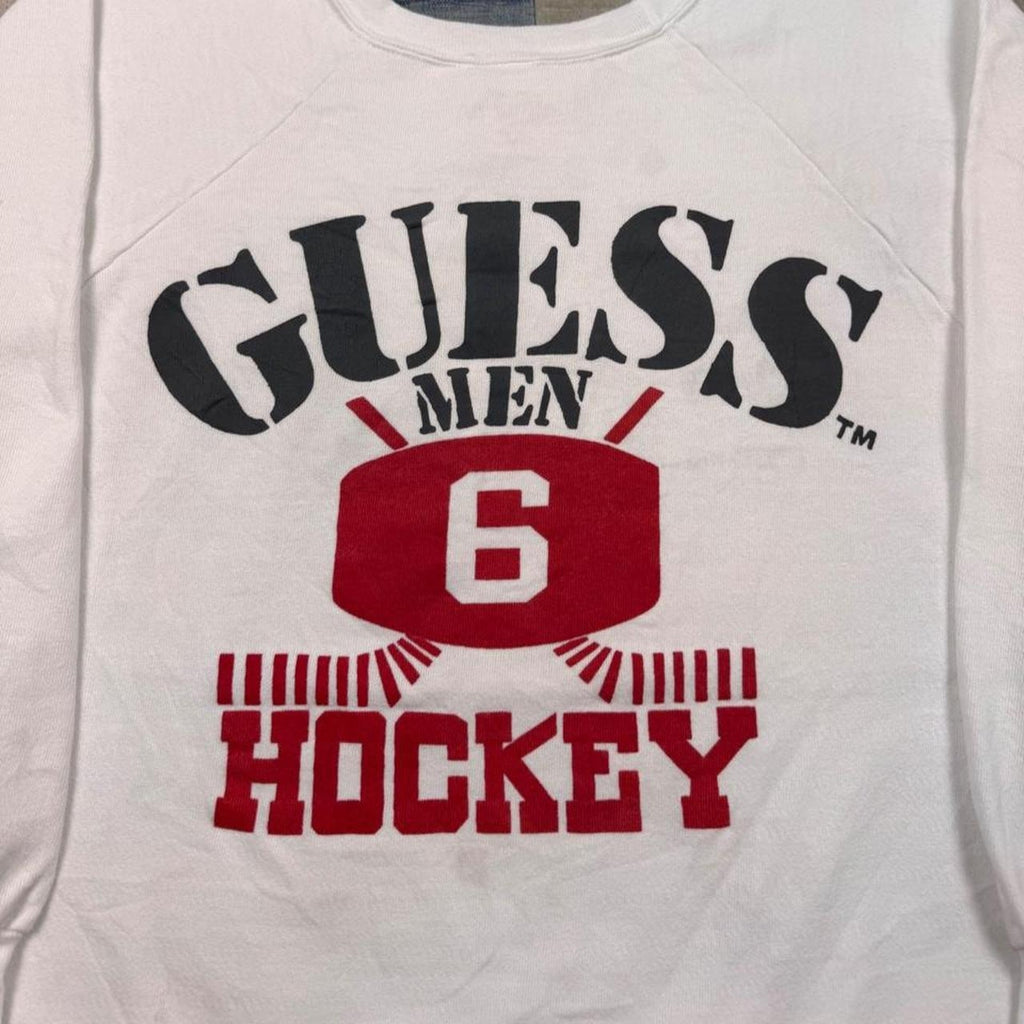 1980s Guess Men Hockey Sweatshirt | M