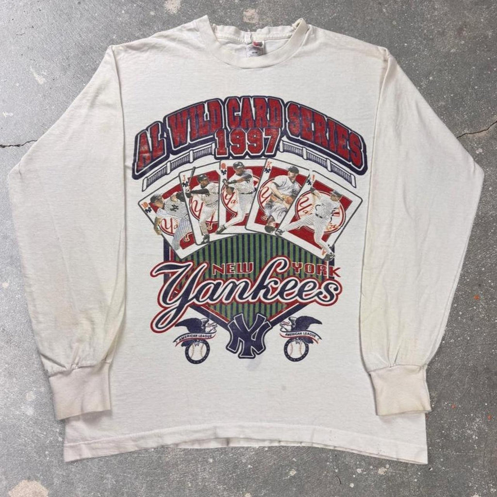 1997 New York Yankees AL Wild Card Series Long Sleeve Tee | Large