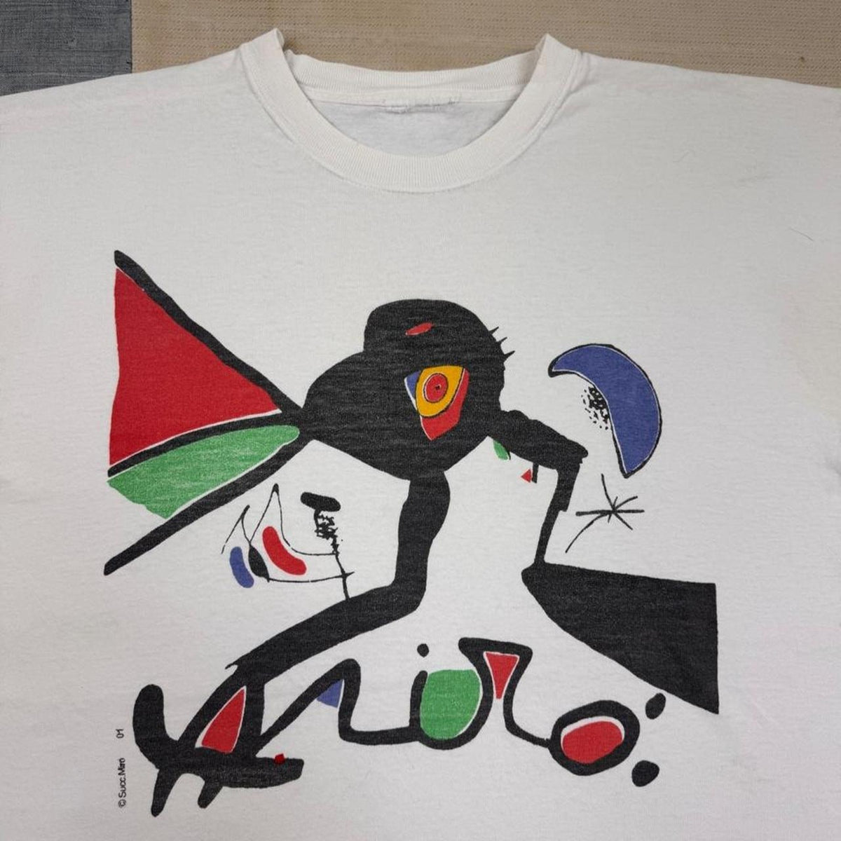 1990s Joan Miro Art Tee | XL