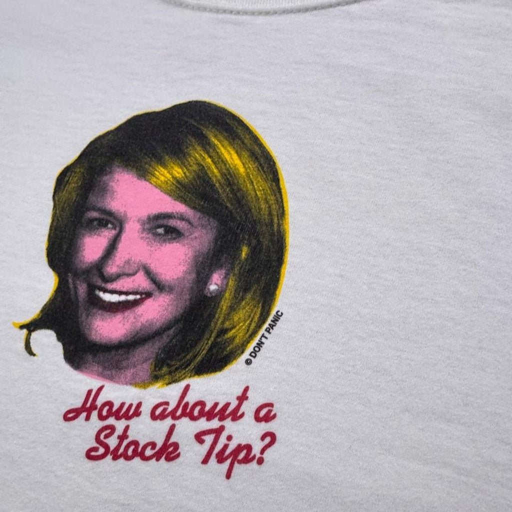 2000s Martha Stewart “How About a Stock Tip?” Parody Tee | Medium