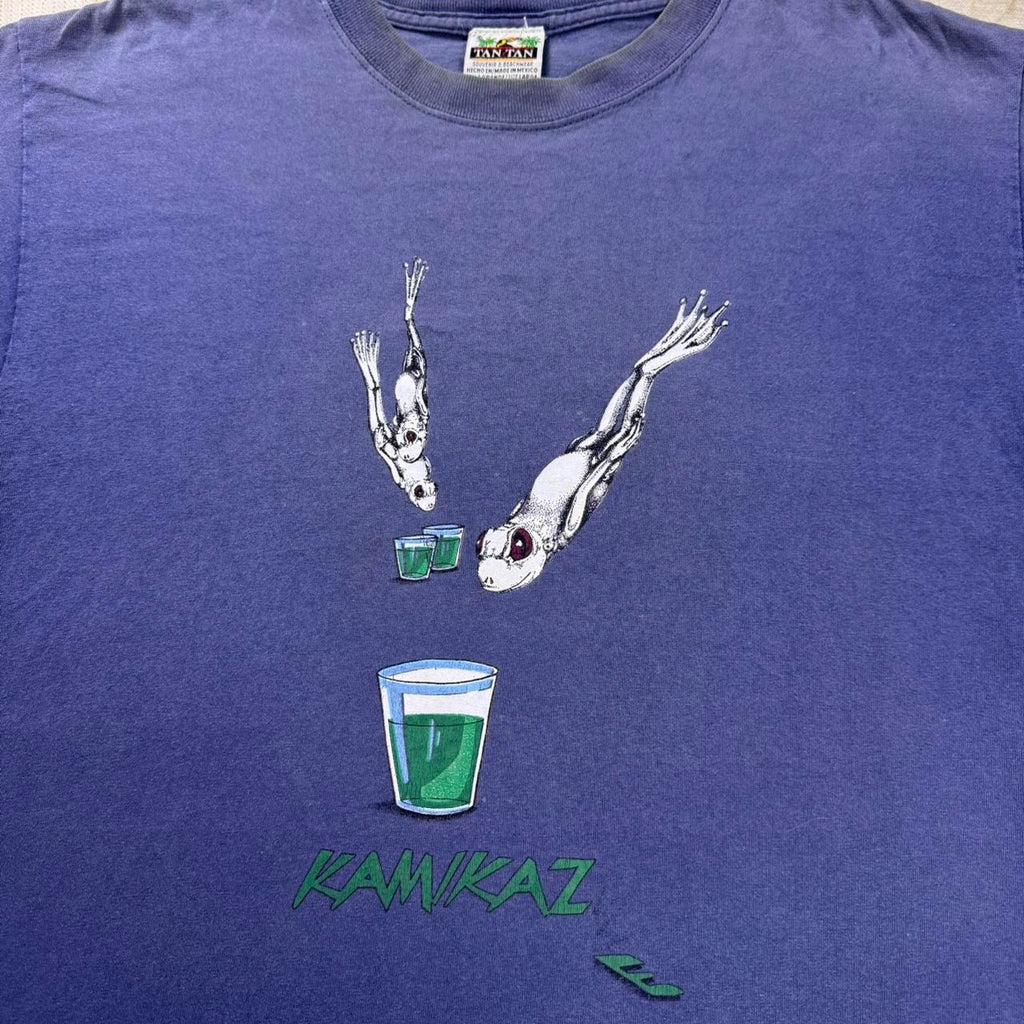 1990s Kamikaze frog graphic tee | Large