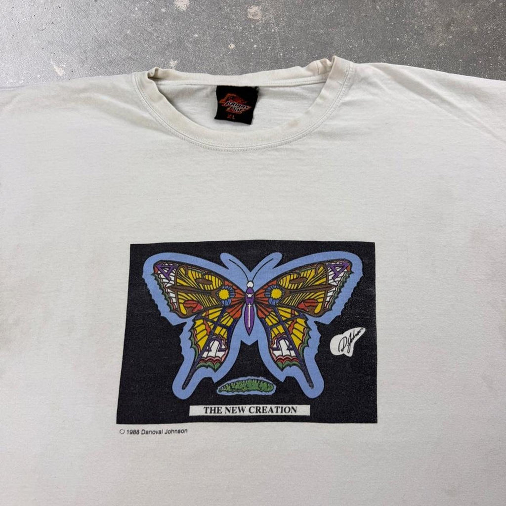 1988 Danoval Johnson “The New Creation” Butterfly Art Tee | XL