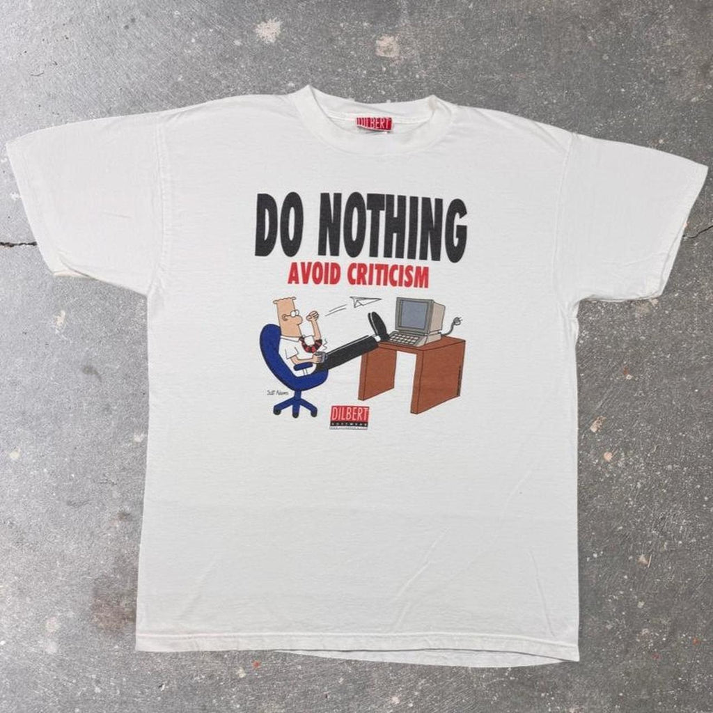 1990s Dilbert Do Nothing Tee | XL