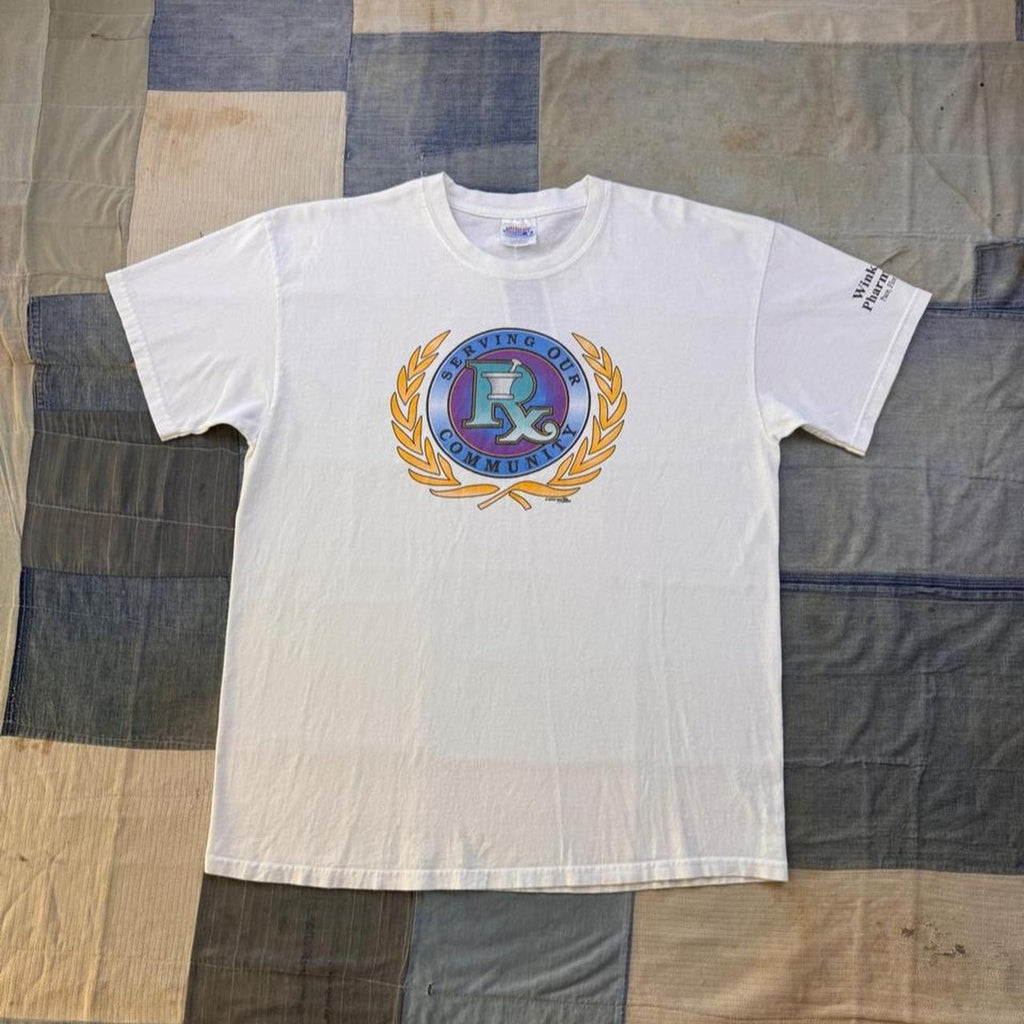 2002 Winkles Pharmacy Serving Our Community Graphic Tee | Large