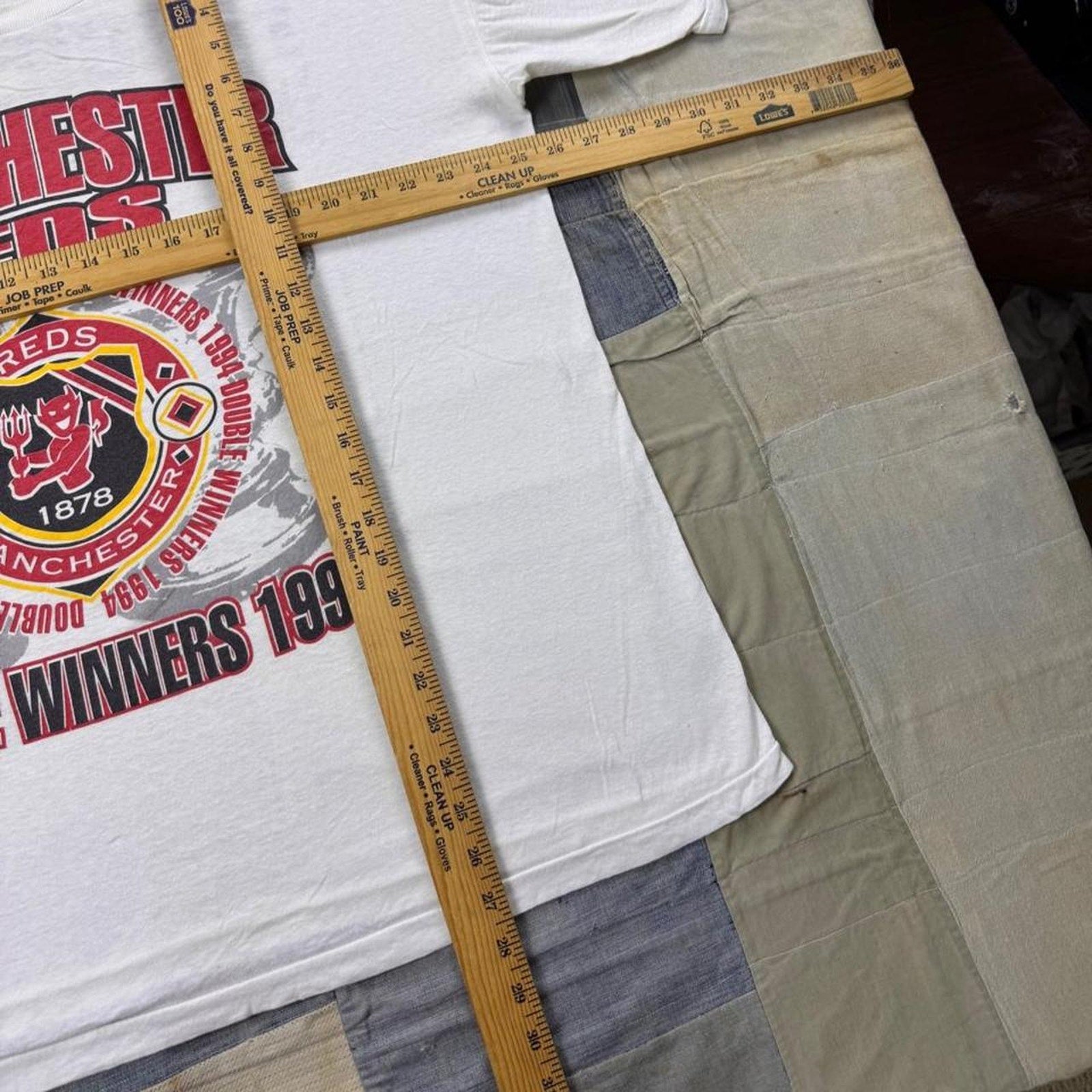 1994 Manchester United Double Winners Tee | XL
