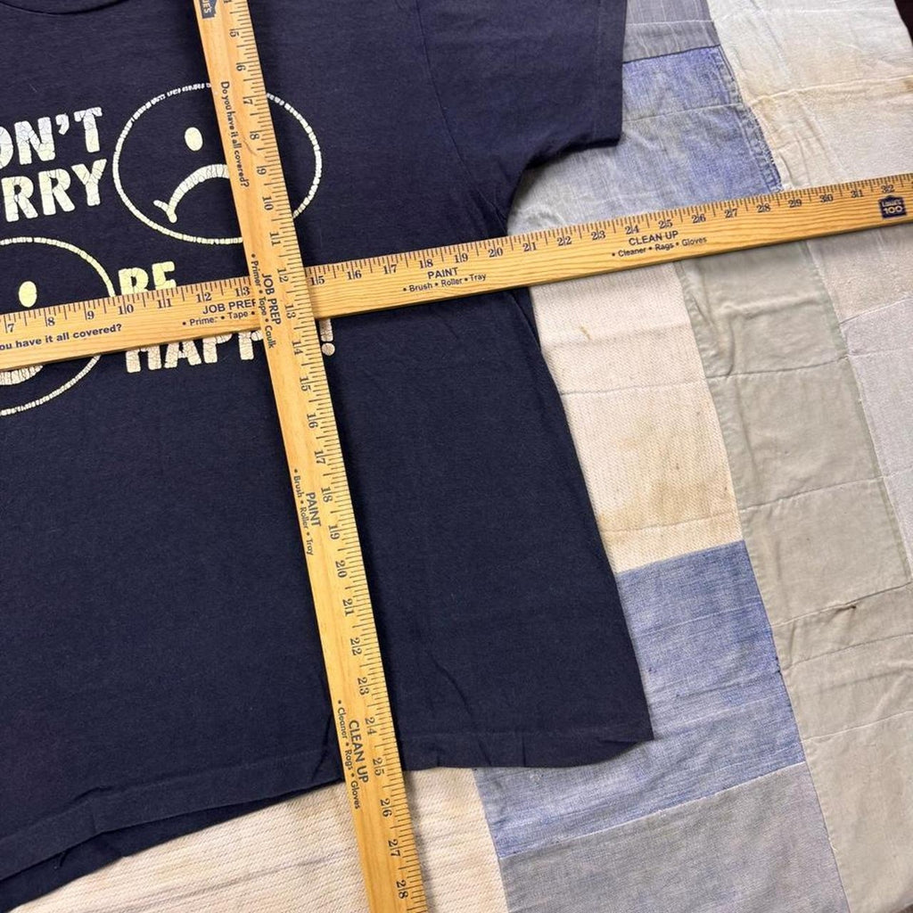 1980s Don’t Worry Be Happy Smiley Face Tee | Large