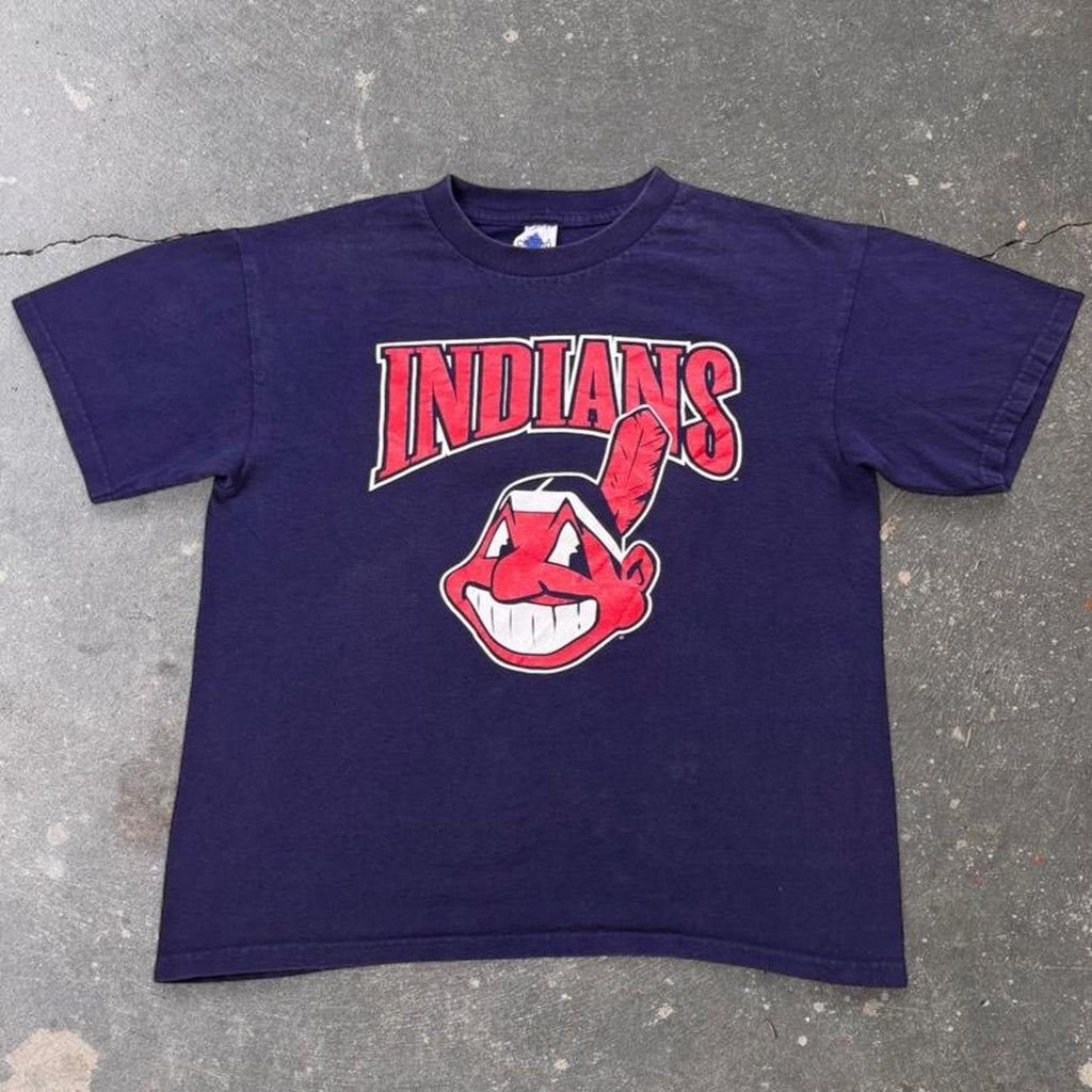 1999 Cleveland Indians Kenny Lofton 7 Chief Wahoo Tee | XL