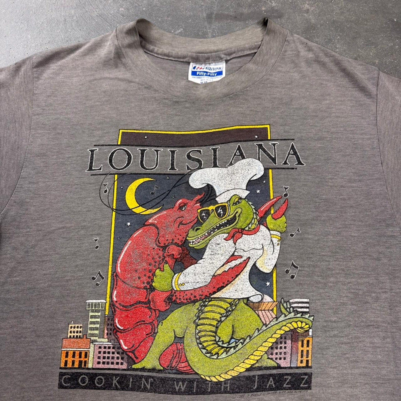 1990s Louisiana Cookin' With Jazz Tee | Medium