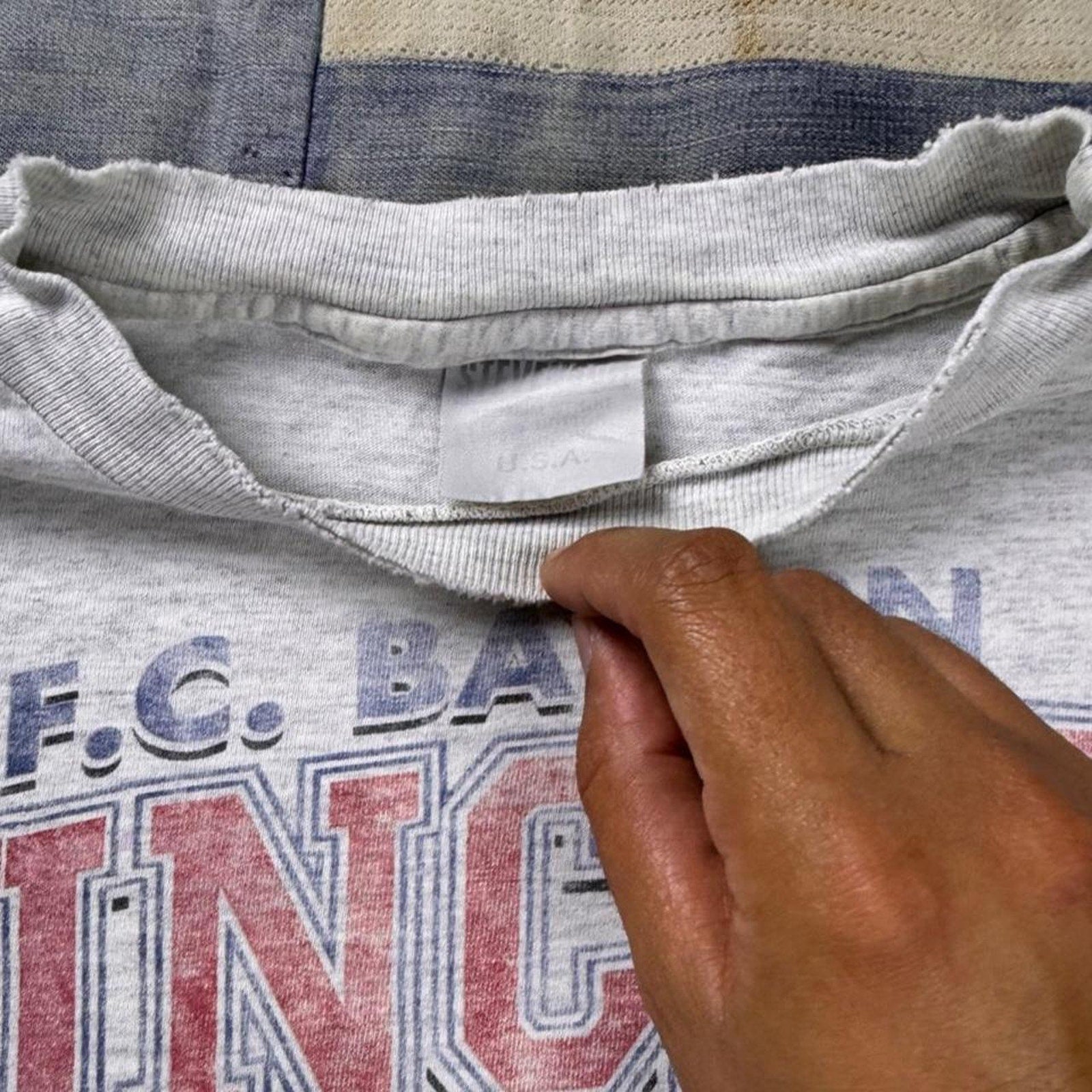1990s FC Bayern Munich Germany All Over Print Tee | Large