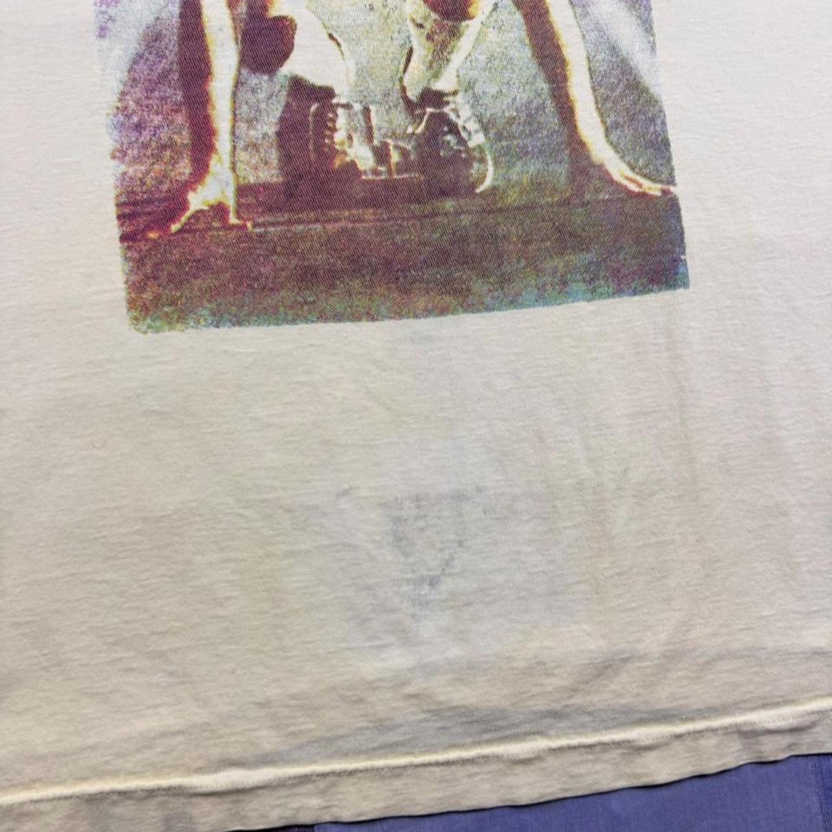 1990s Track Runner Starting Blocks Photo Graphic Tee | XL