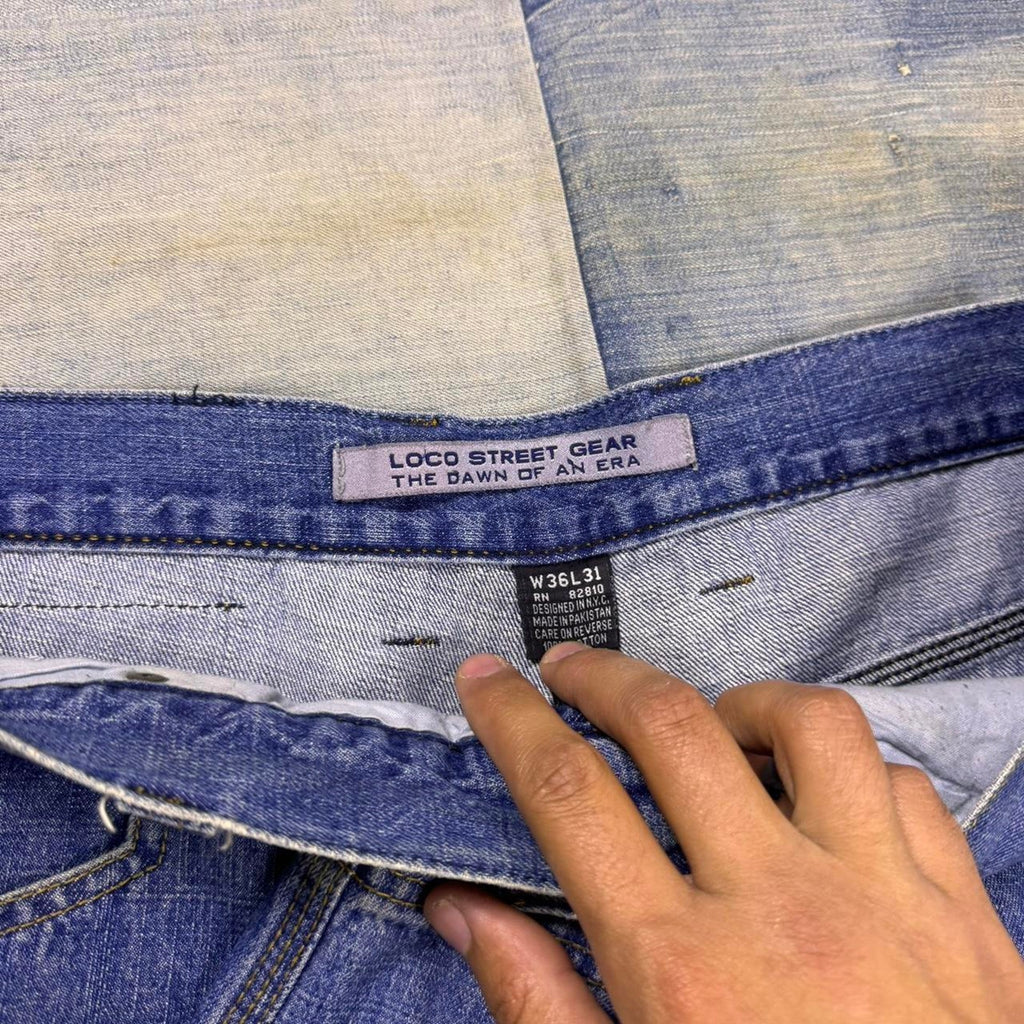 2000s Loco Street Gear blue jeans | 35x31