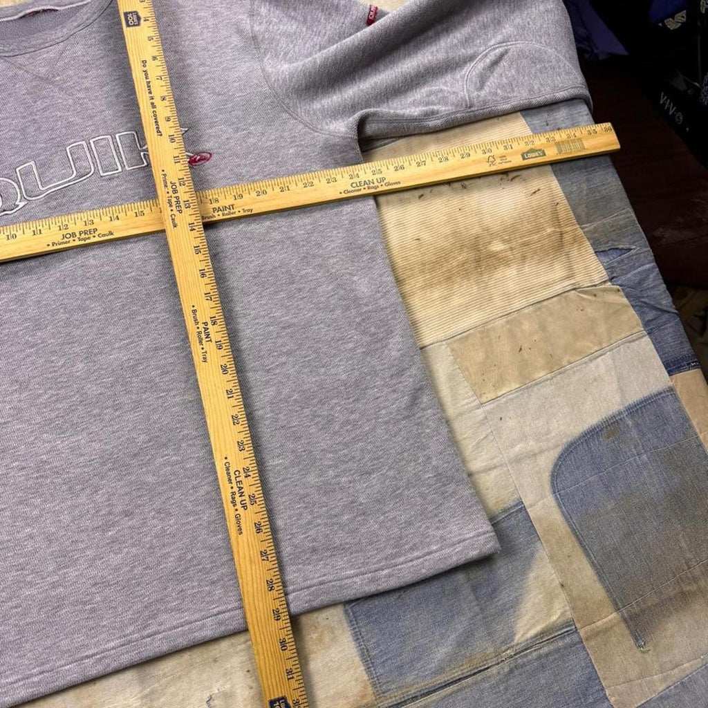 2000s Quiksilver Quik Embroidered Gray Crewneck Sweatshirt | XL