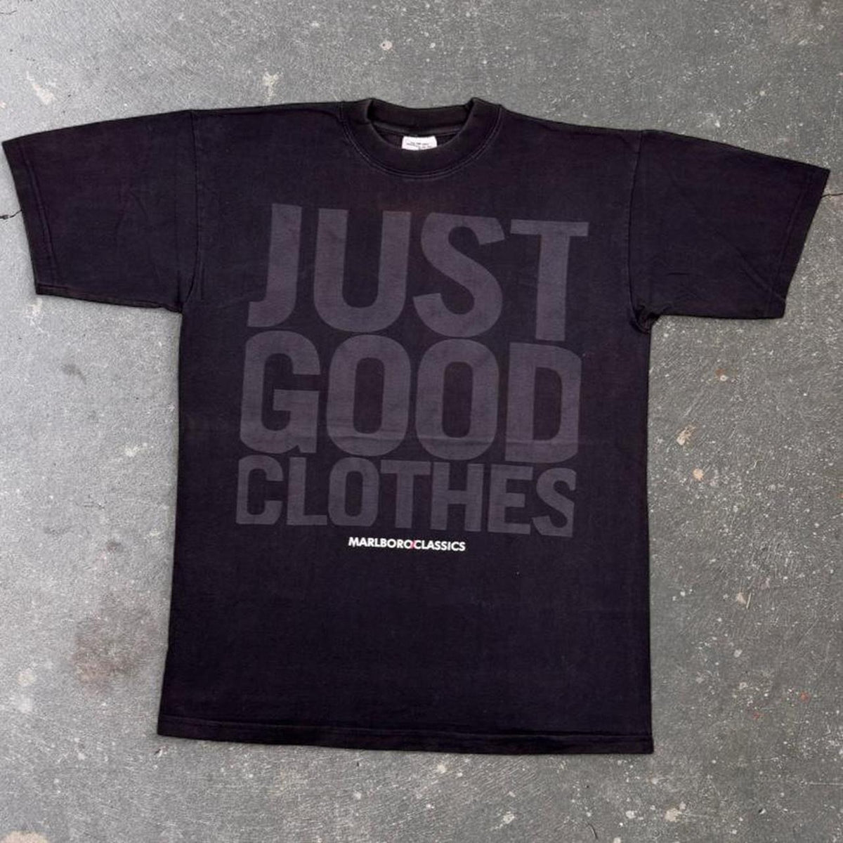 1990s Marlboro Classics Just Good Clothes Promo Tee | S