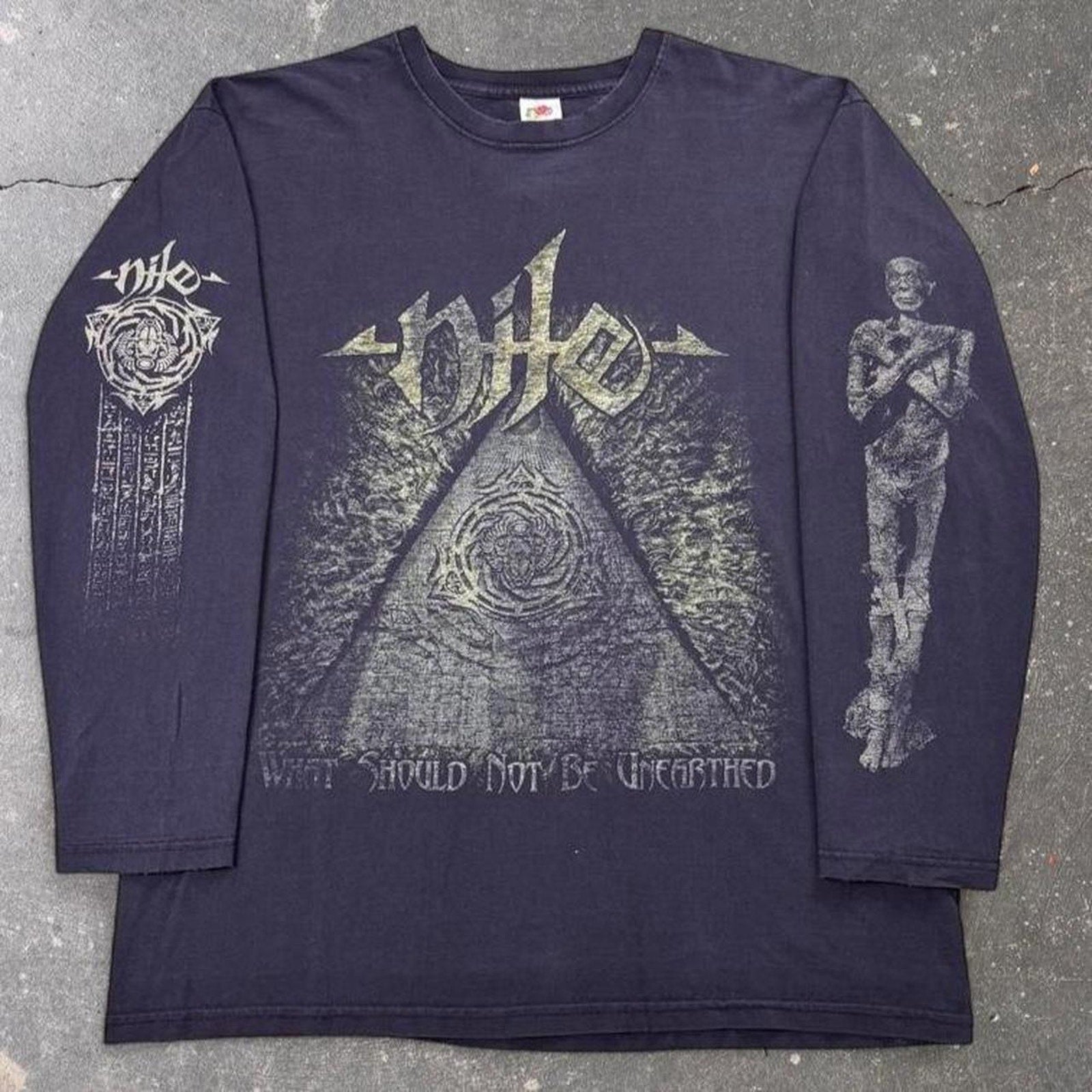2015 Nile “What Should Not Be Unearthed” European Tour Long Sleeve Tee | Large
