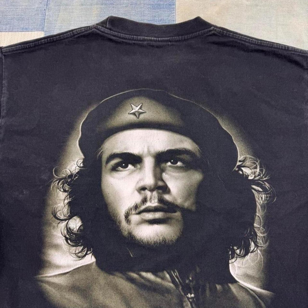 2000s Rock Eagle Che Guevara Double Sided Black Graphic Tee | Large