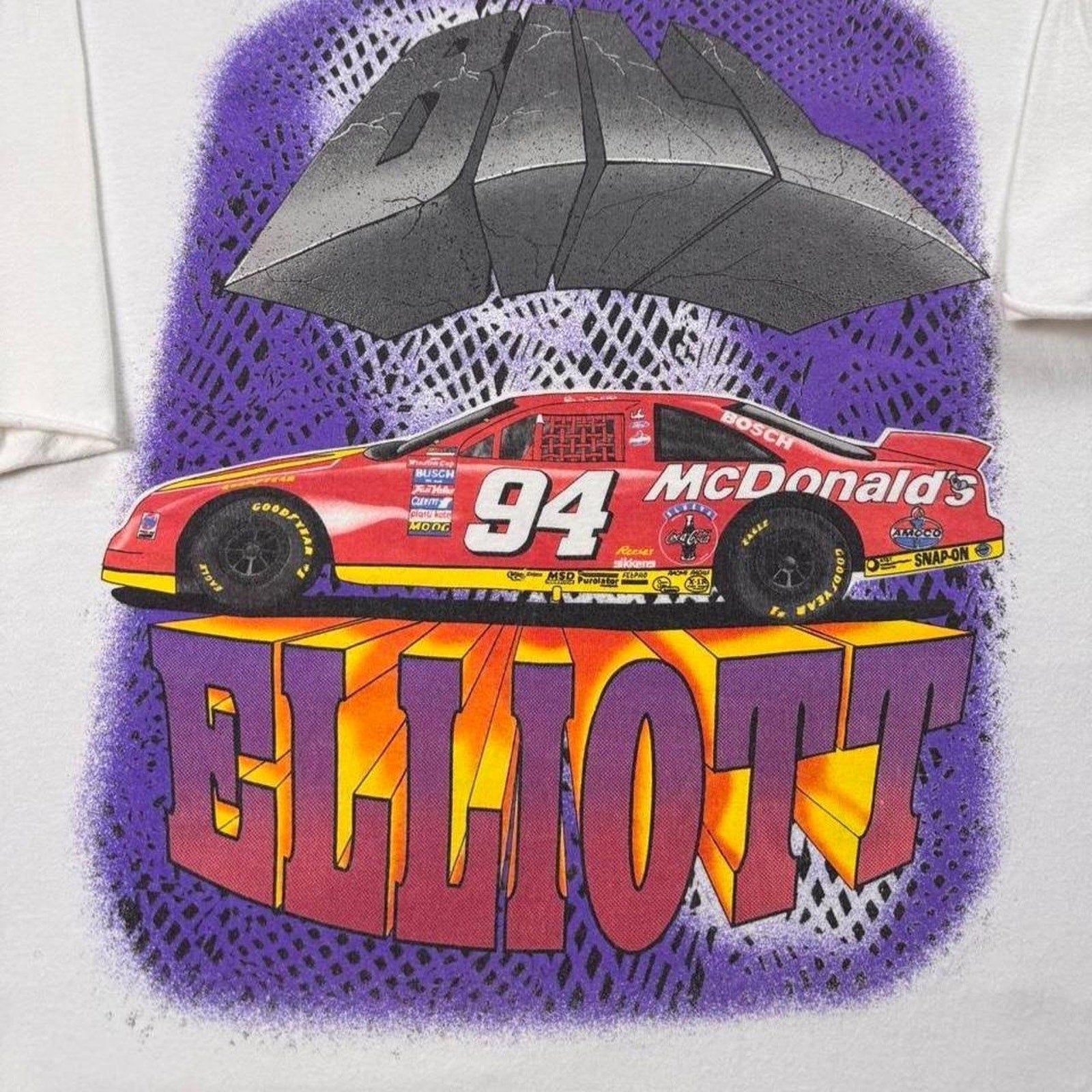 1995 Bill Elliott  no.94 McDonald’s NASCAR Racing Tee | XXL