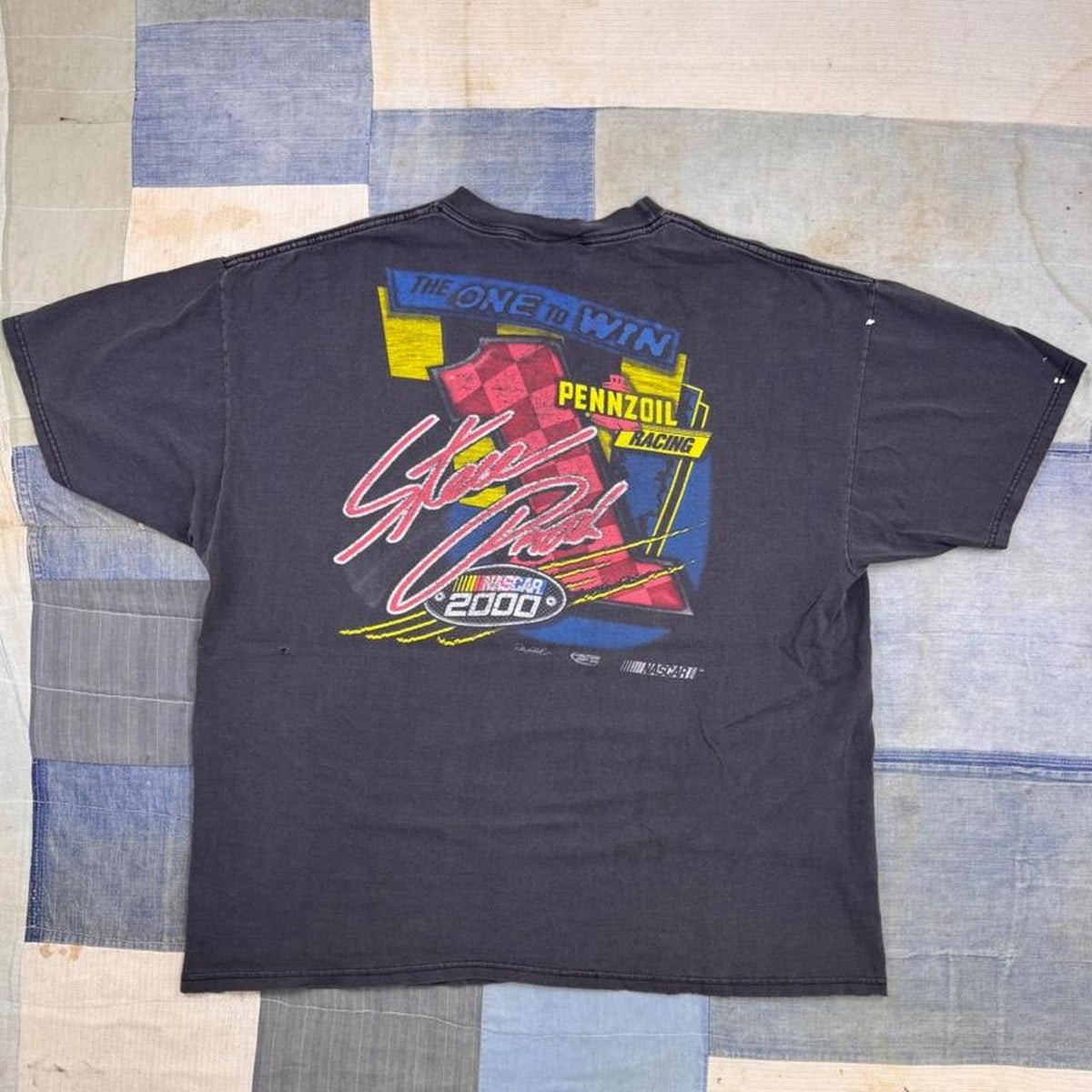 2000 Steve Park Pennzoil Racing NASCAR Double Sided Graphic Tee | Extra Large