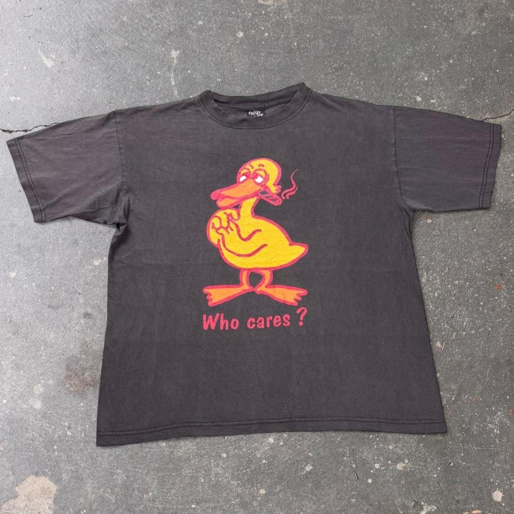 1990s “Who Cares?” Smoking Duck Tee | Large
