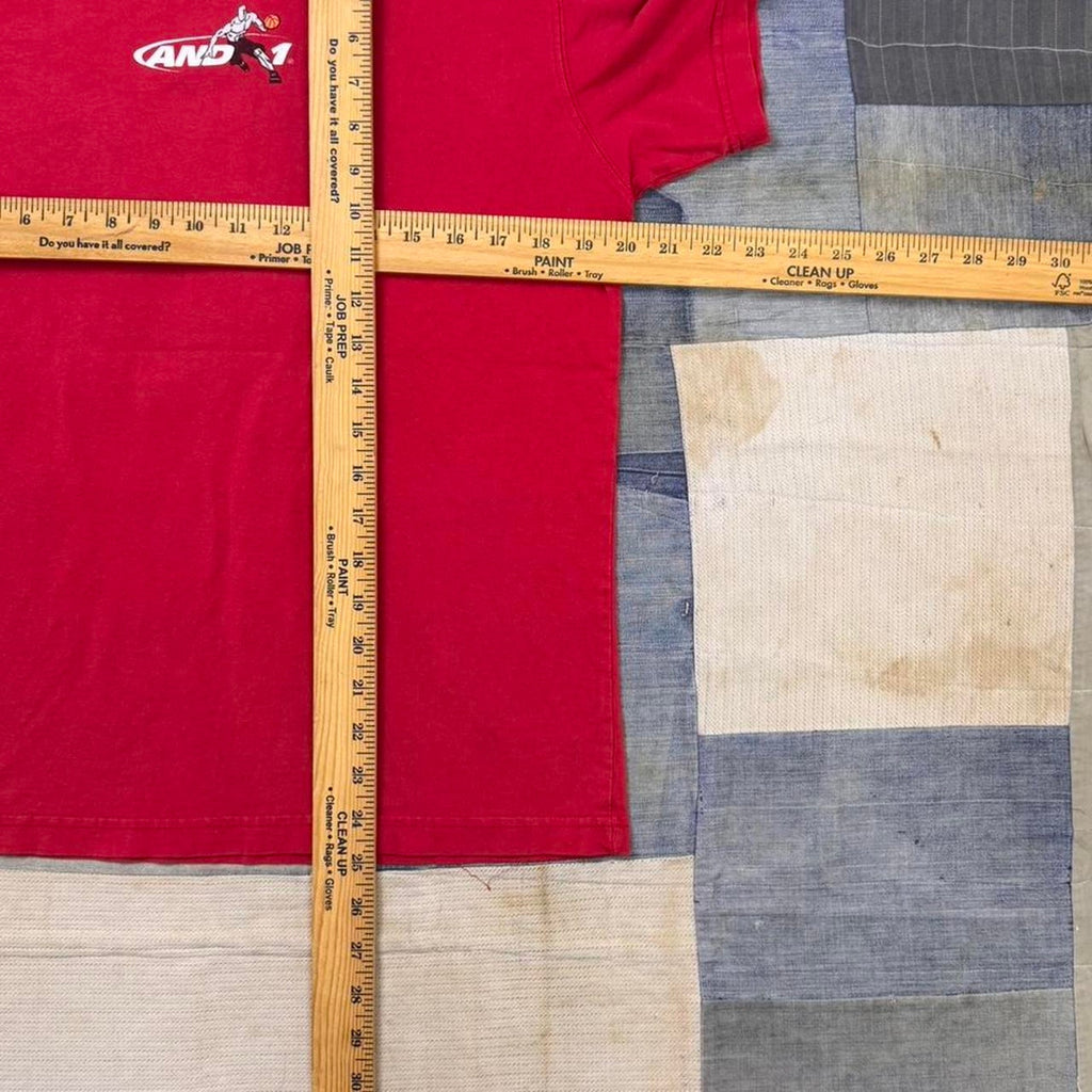 1990s Women’s Red vintage AND1 basketball tee | medium