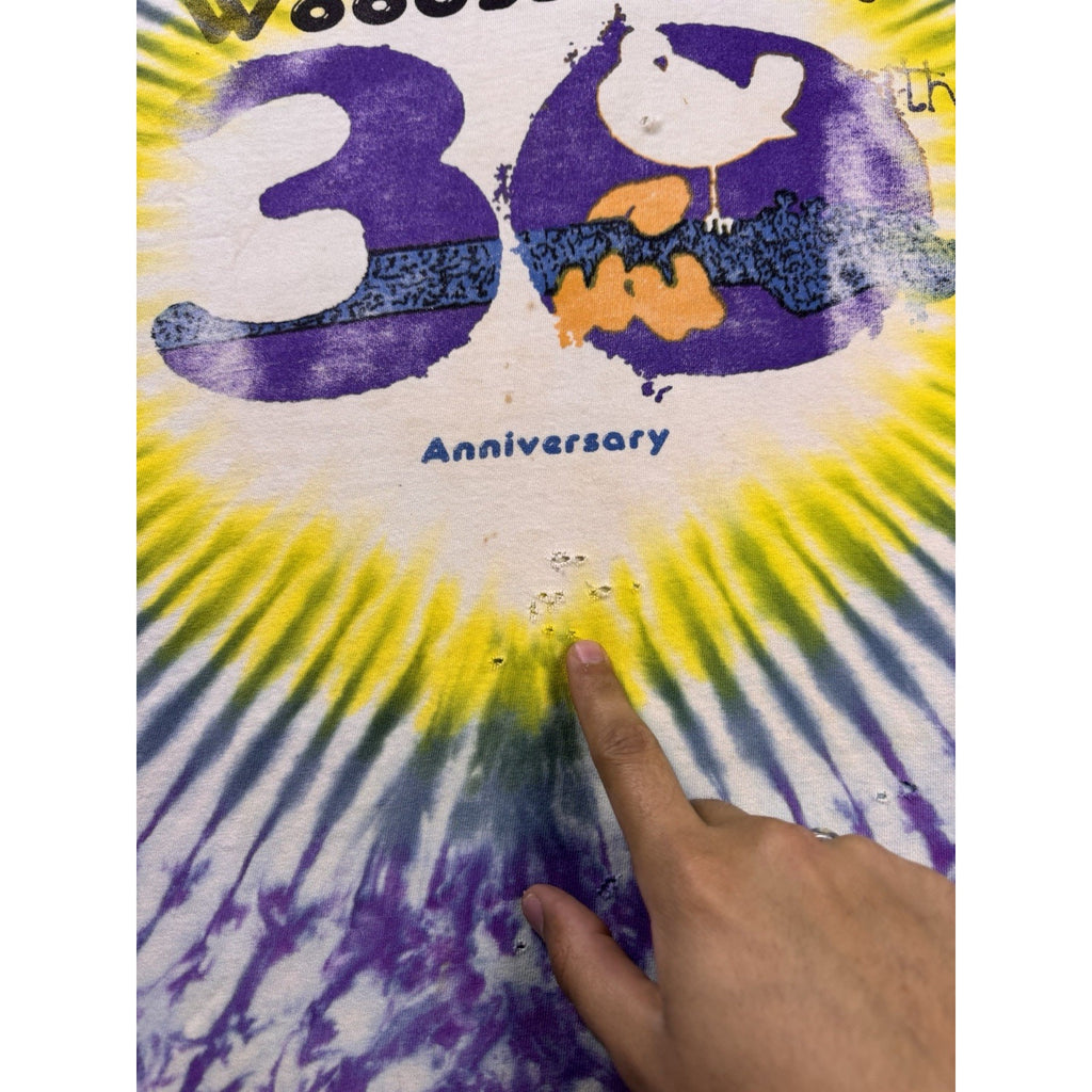 1999 Woodstock 30th Anniversary Tie Dye Tee | XL